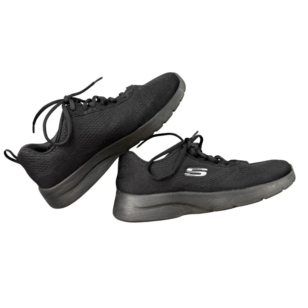 Skechers Bobs Squad Chaos Face Off Black Sneakers Womens 7.5 Wide 58719WR
